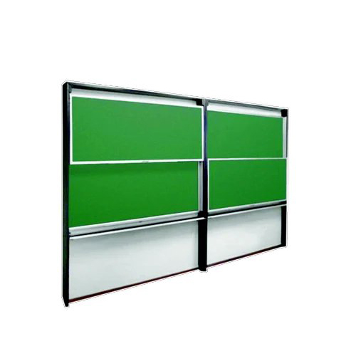 Sliding Velvet Blue Notice Board