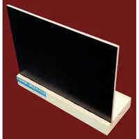 Standing Black Menu Card