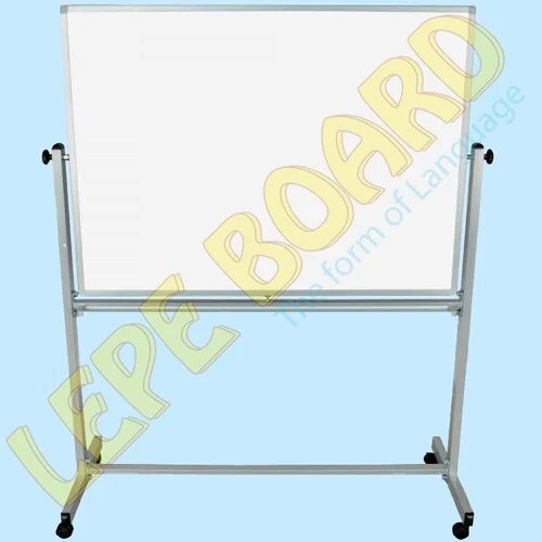 Magnetic Whiteboard With Revolving Stand - Color: White