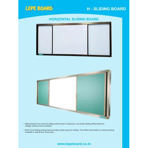 Sliding Glass Notice Board