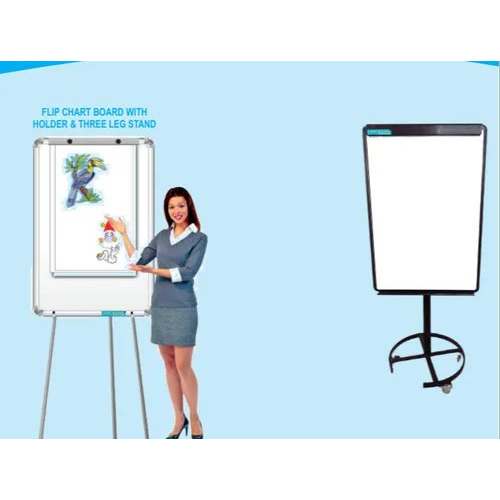 Lepe Flip White Chart Board - Material: Aluminium