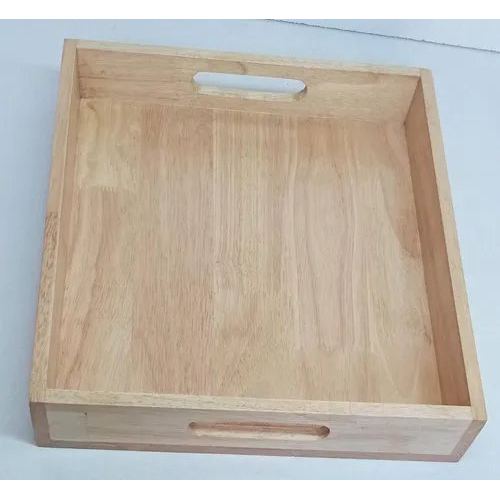 Glossy Natural Wooden Tray
