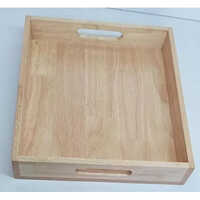 Glossy Natural Wooden Tray