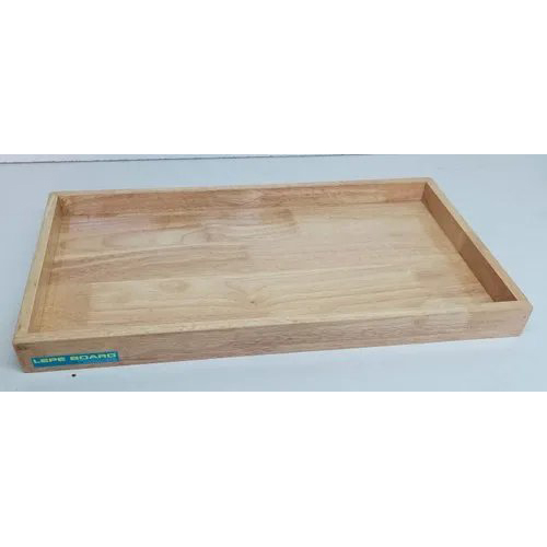 Glossy Natural Rectangle Wooden Tray - Automatic Grade: Manual
