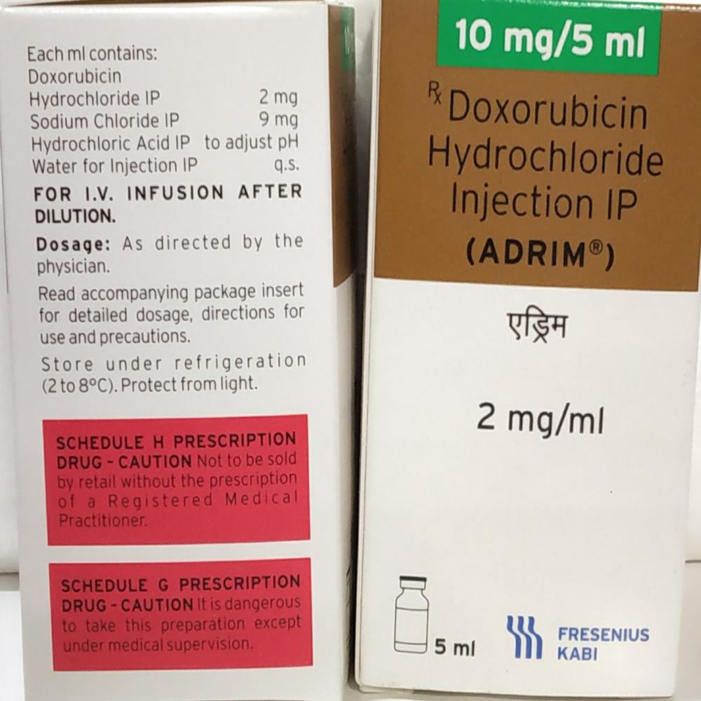 Adrim  Doxorubicin Injection  10 Mg - Origin: India