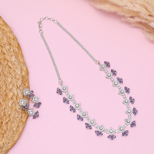 American Diamond Jewellery Set