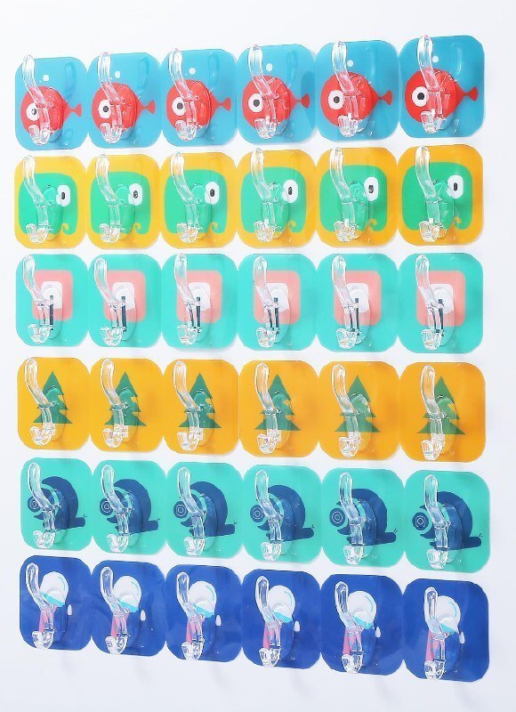 Cartoon Print 6 Hook Sticker