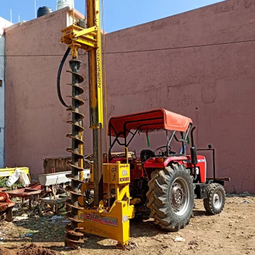Pile Foundation 10 to14 Inch Tractor Operated Mini Pilling Machine