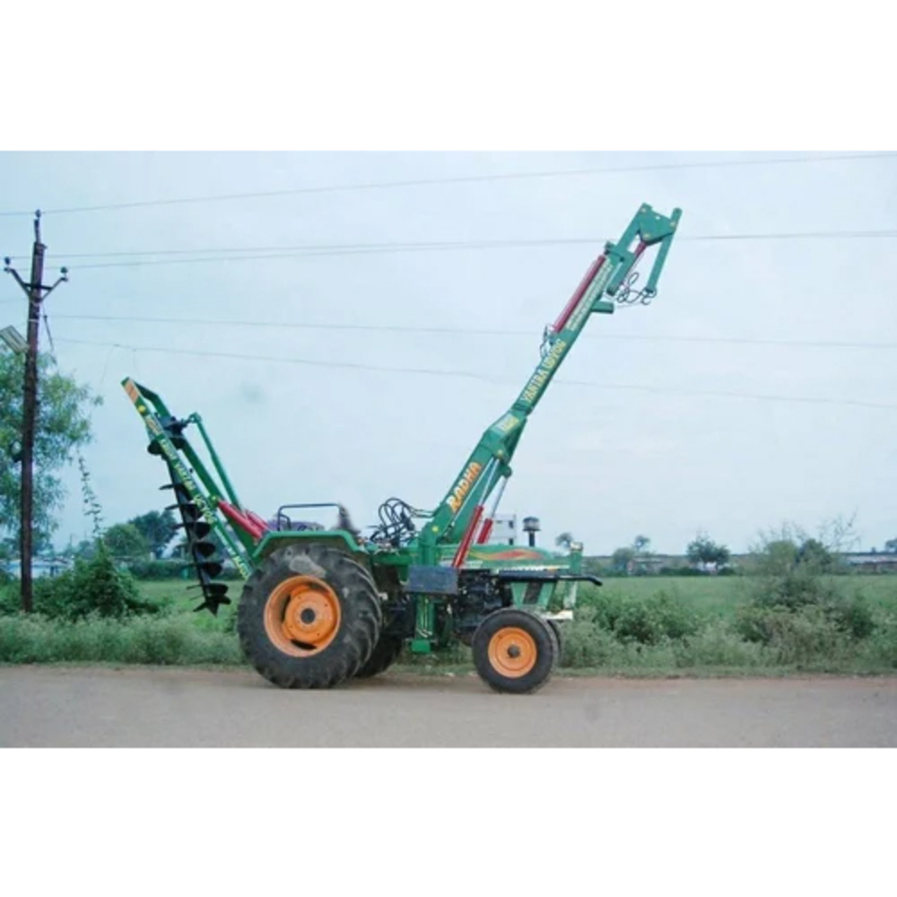 Tractor Pole Erection Machine Gadda Krne Bale Machine - Load Capacity: 1500 Kilograms (Kg)