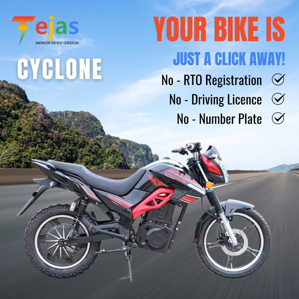 Tejas Cyclone - Battery Life: 2-5 Hours