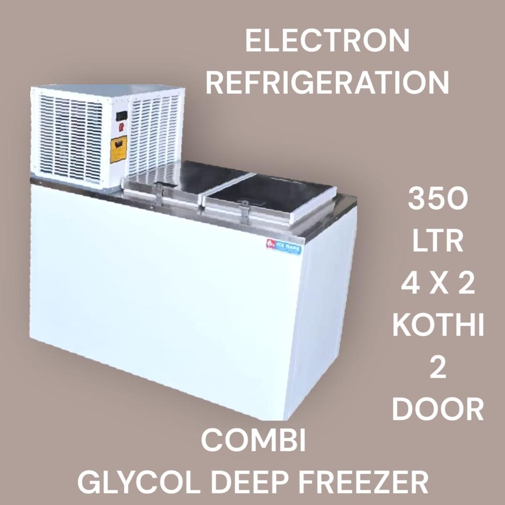 350 LTR Ice Make Glycol Deep Freezer Stainless Steel Combi 4+2 Glycol Deep Freezer