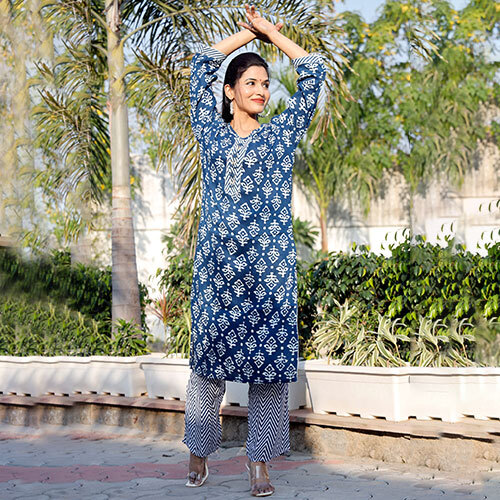 Adda Work Kurti - Color: Blue