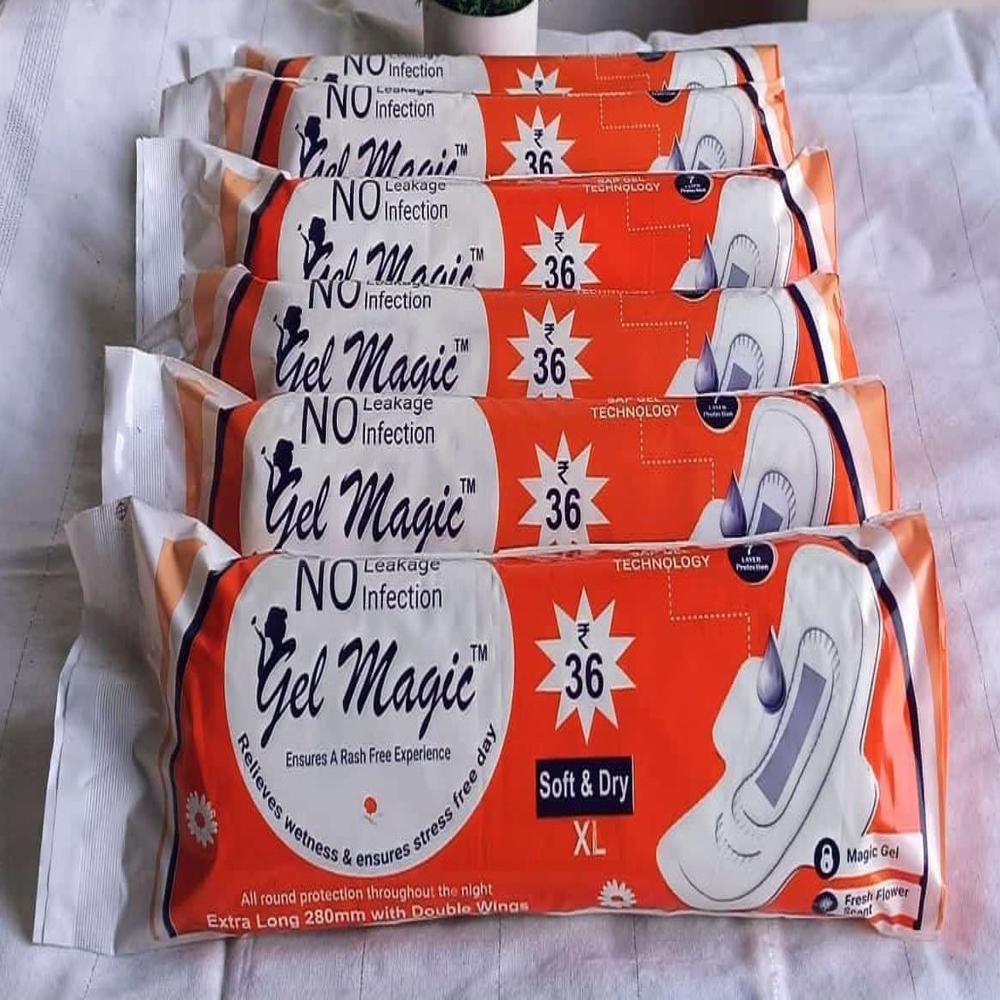 Gel Magic Xl Sanitary Pad - Age Group: Women