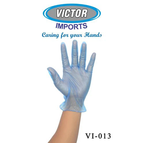 Vinyl Powder Free Examination Hand Gloves Blue