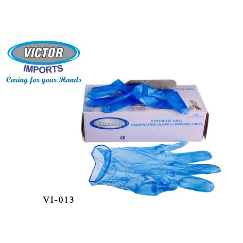 Vinyl Powder Free Examination Hand Gloves Blue