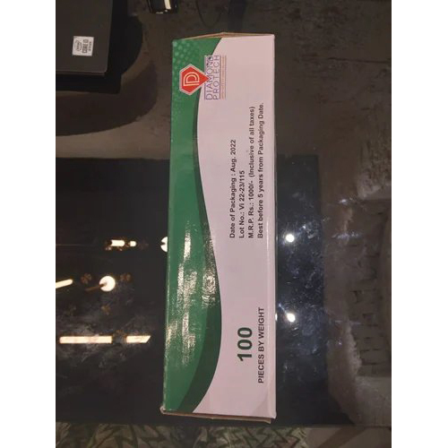 Diamond Latex Powdered Examinations Hand Gloves - Color: White