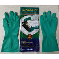 Nitrex-15 Flock Lined Industrial Nitrile Hand Gloves