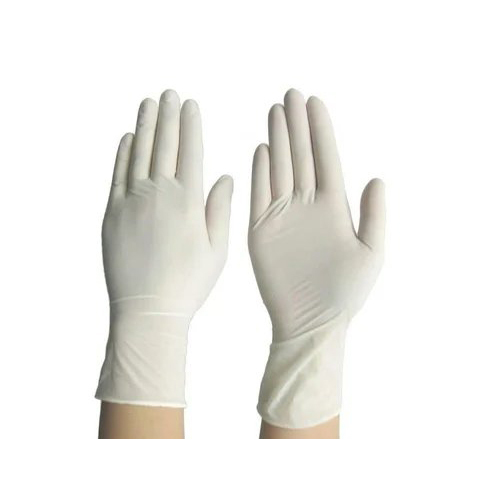 Non Sterile Surgical Gloves - Latex Material, 9 Inch Size, White Color | Textured Finish For Better Grip, Puncture Resistant, Disposable
