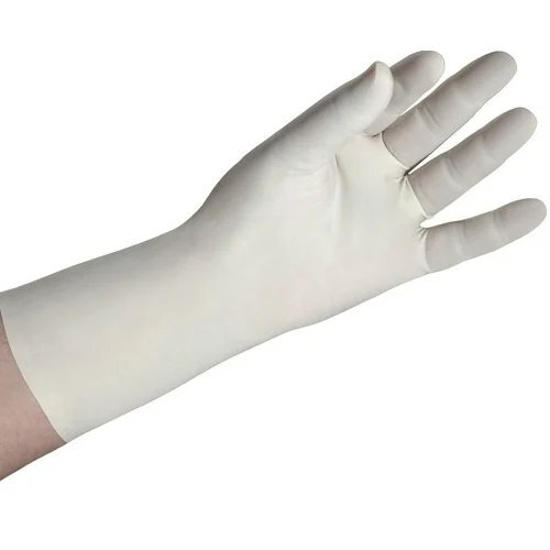 Non Sterile Surgical Gloves - Latex Material, 9 Inch Size, White Color | Textured Finish For Better Grip, Puncture Resistant, Disposable