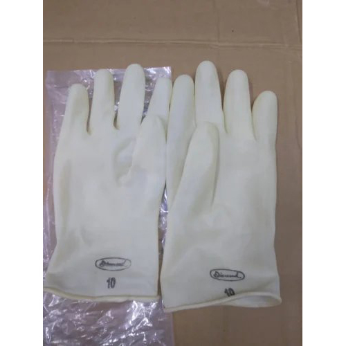 Inspection Gloves - Rubber Material, Size 8 Inch & 9 Inch, Color White & Orange | Full Fingered, Disposable, Ideal For Gardening, Cleaning, & Household Use