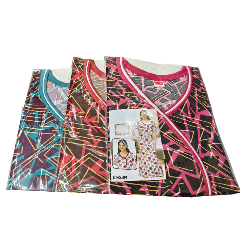 Sarina Printed Nighty - Design: Standard