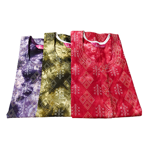 3 Button DMC Interlock Side Pockets Nighty