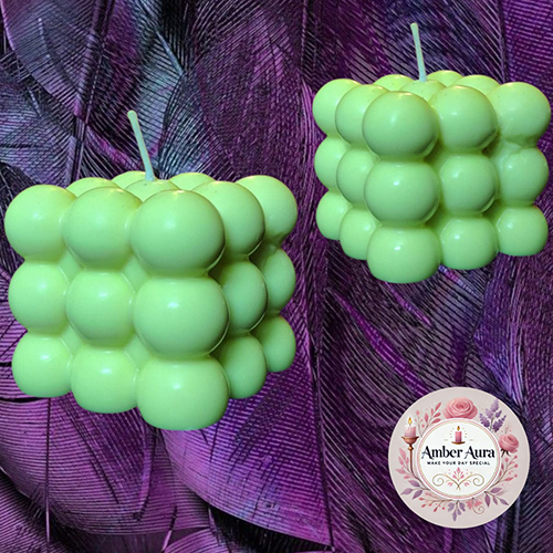 Green Balloon Candle