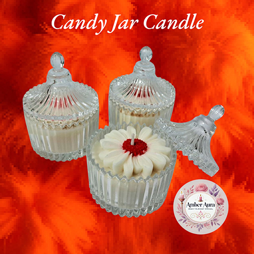 Candy Jar Candle - Color: White