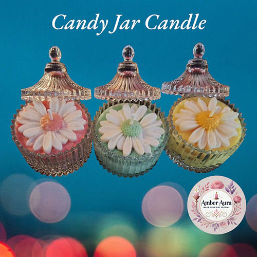 Candy Jar Candle - Color: White