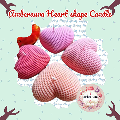 Heart Shape Candle - Color: Pink