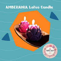 Amberaura Lotus Candle