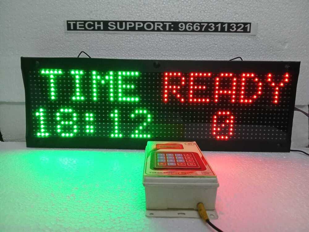 Token Display With Time And Ready