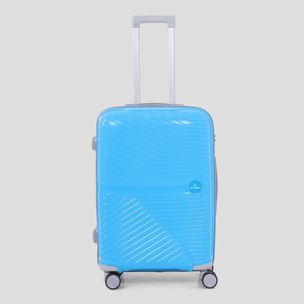 Sky Blue Check in  Trolley Bag