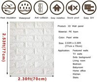 3D Brick Foam Wallpaper