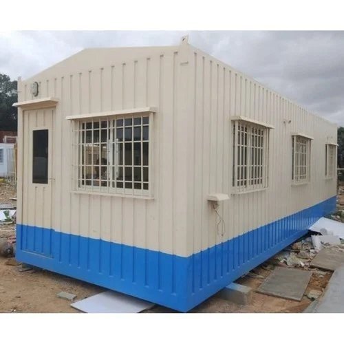 Mobile Prefabricated Site Offices - Color: White Purple