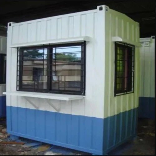 Mobile Office Cabins - Color: White Blue