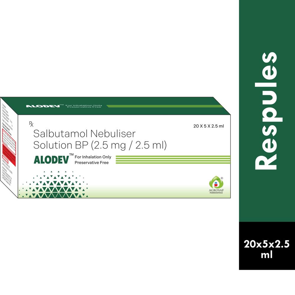 ALODEV RESPULE - SALBUTAMOL NEBULISER SOLUTION 2.5ML
