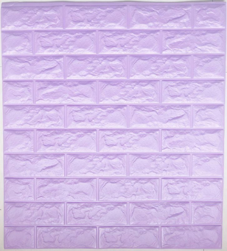 3D PURPLE BRICK SELF ADHESIVE WALLPAPER