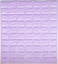 3D PURPLE BRICK SELF ADHESIVE WALLPAPER