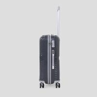 Dark grey check in trolley bag