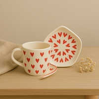 Love Brew-Handcrafted Ceramic Mug And Plate Set