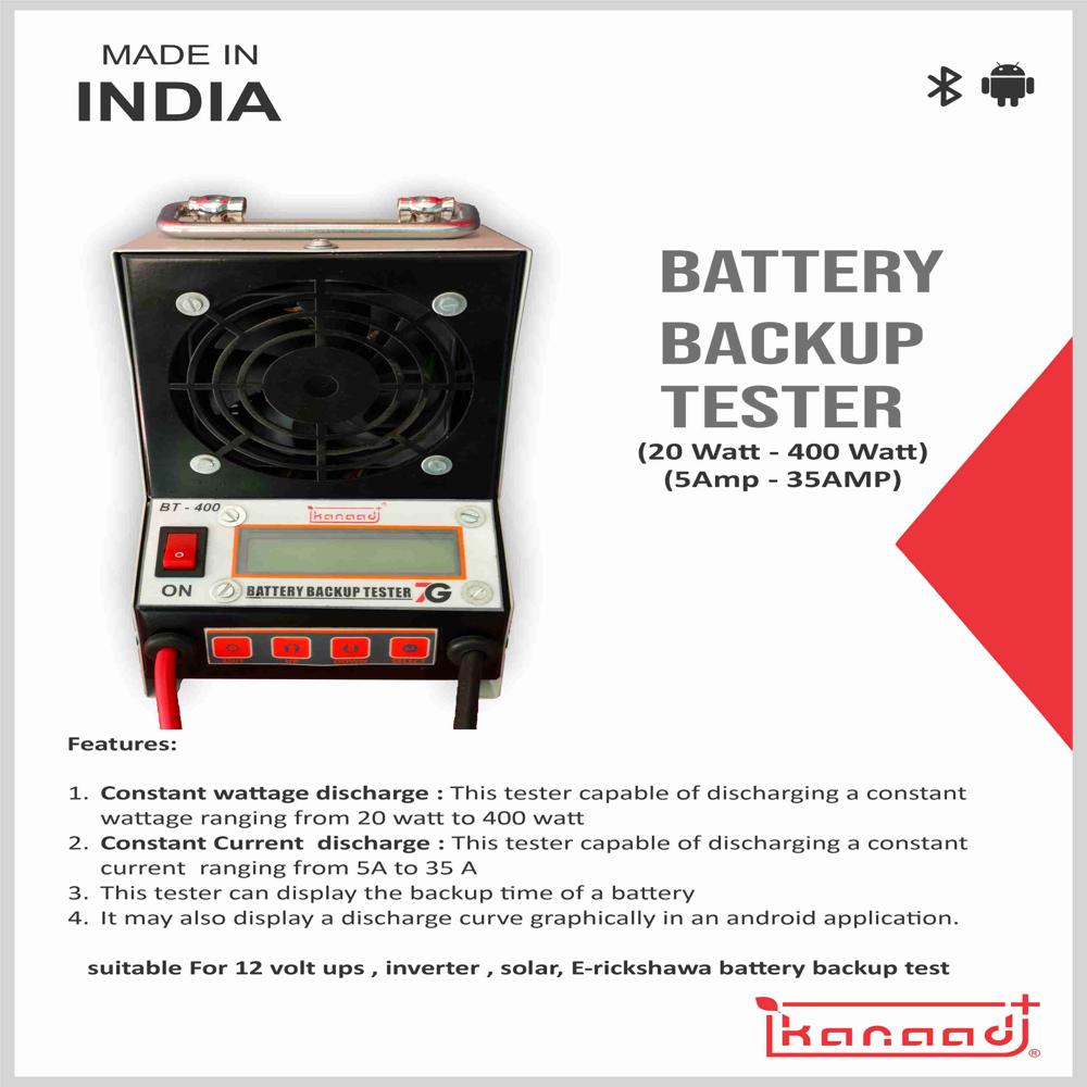 Bt 400 Battery Backup Tester 400 Watt - Color: Black