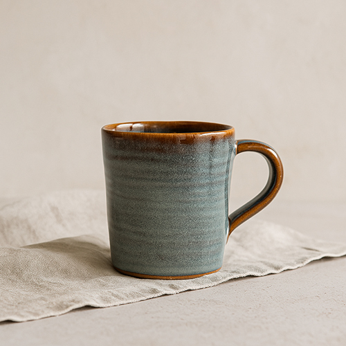 Rustic Stoneware Coffee Mug Minimalist Handmade Ceramic Coffee Cup