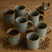 Rustic Stoneware Coffee Mug Minimalist Handmade Ceramic Coffee Cup