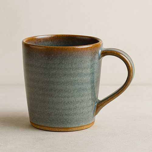 Rustic Stoneware Coffee Mug Minimalist Handmade Ceramic Coffee Cup