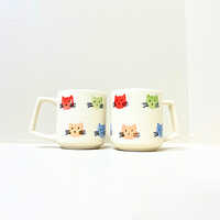 Purrfect Companions Hand-Painted Kitty Face Mug