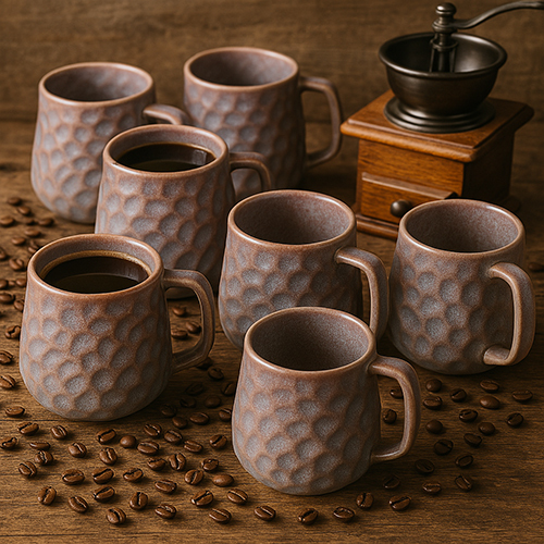 Mesa Textured Ceramic Mug Handmade Stoneware Coffee Cup