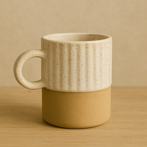 Earth-Ivory Rustic Stoneware Mug