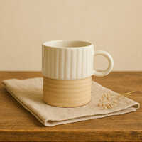 Earth-Ivory Rustic Stoneware Mug