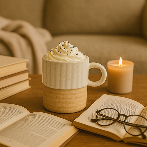 Earth-Ivory Rustic Stoneware Mug